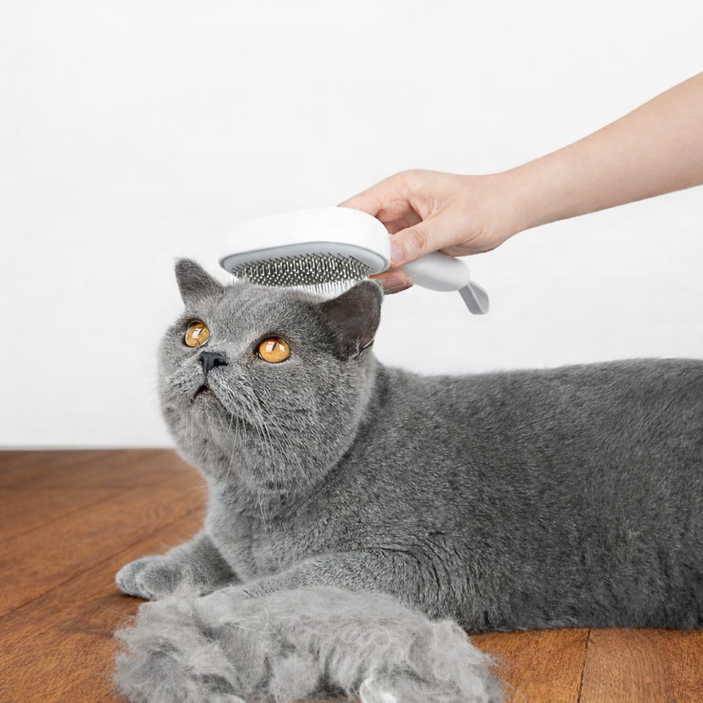 Cat Grooming Brush for Loose Fur Removal