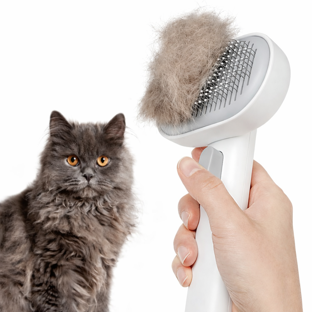 Cat Grooming Brush for Loose Fur Removal