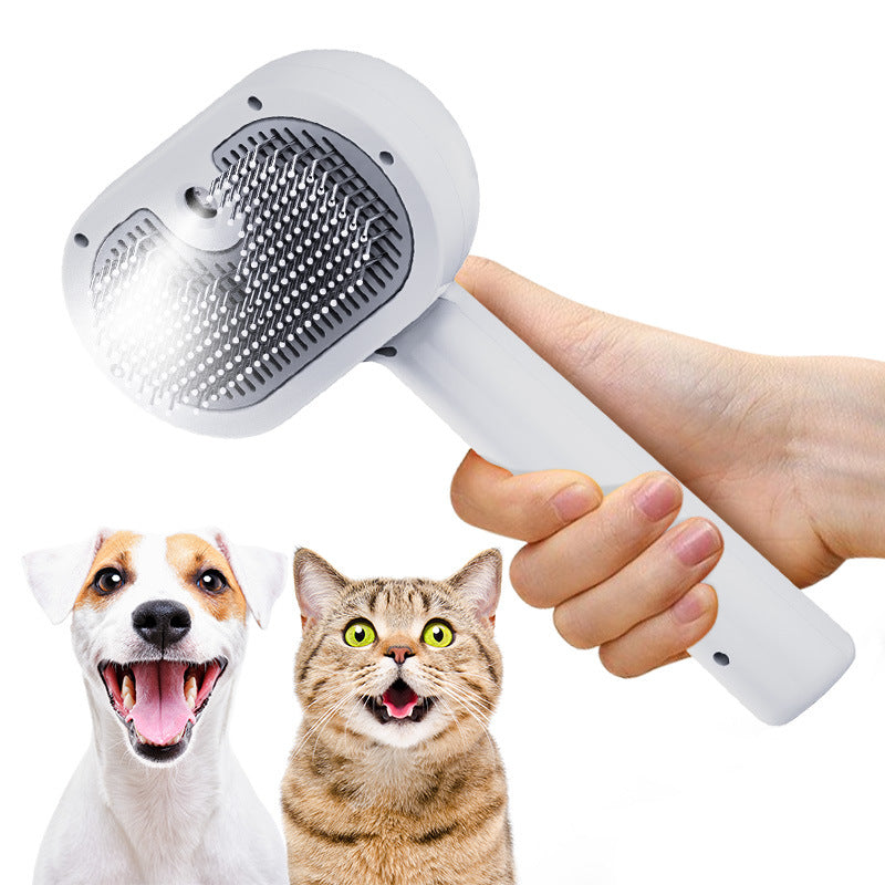 Pet Spray Grooming Brush for Cats & Dogs