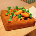 Interactive Carrot Patch Plush Toy for Pets