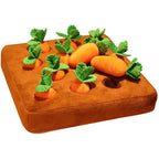 Interactive Carrot Patch Plush Toy for Pets