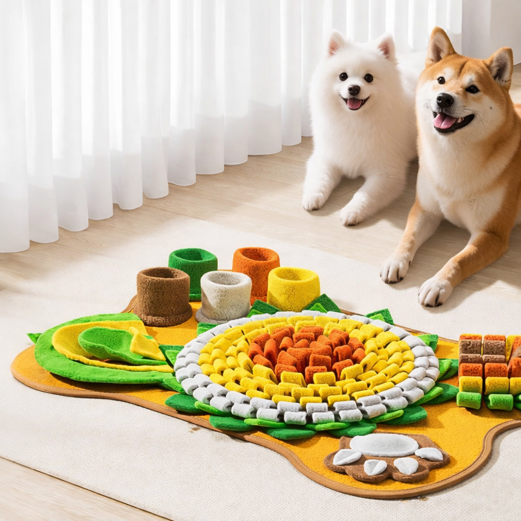 Interactive Snuffle Puzzle Mat for Dogs
